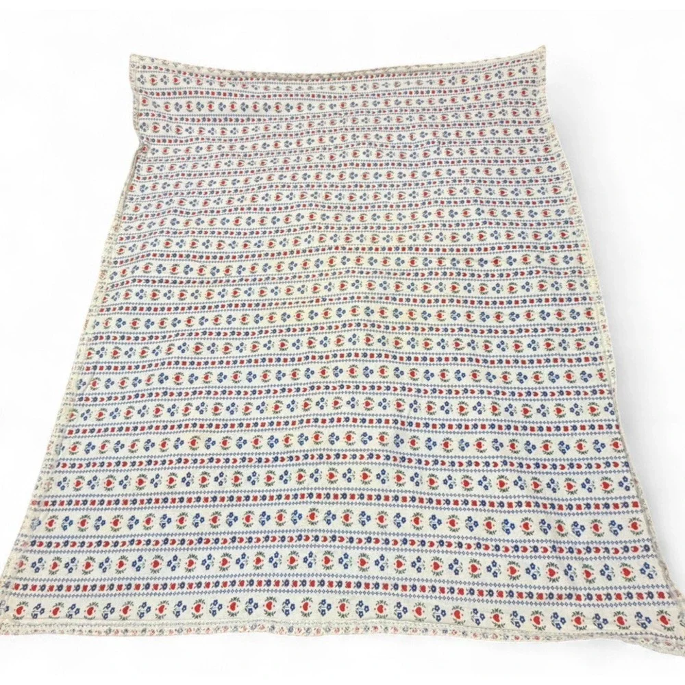 Vintage‎ 1980 Raggedy Ann & Andy Baby Quilt Blanket 1980 Boss Merrill